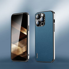 Handyhülle Hülle Luxus Leder Schutzhülle AT6 für Apple iPhone 15 Pro Max Blau