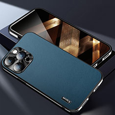 Handyhülle Hülle Luxus Leder Schutzhülle AT7 für Apple iPhone 13 Pro Blau
