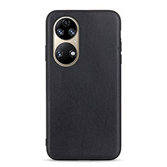 Handyhülle Hülle Luxus Leder Schutzhülle B01H für Huawei P50 Pro Schwarz