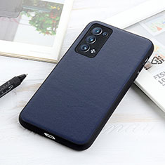 Handyhülle Hülle Luxus Leder Schutzhülle B01H für Oppo Reno6 Pro 5G Blau