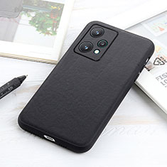 Handyhülle Hülle Luxus Leder Schutzhülle B01H für Realme V25 5G Schwarz