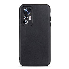 Handyhülle Hülle Luxus Leder Schutzhülle B01H für Xiaomi Mi 12 Lite 5G Schwarz