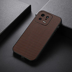 Handyhülle Hülle Luxus Leder Schutzhülle B01H für Xiaomi Mi 13 5G Braun