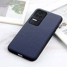 Handyhülle Hülle Luxus Leder Schutzhülle B01H für Xiaomi Poco F4 5G Blau