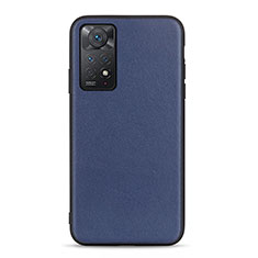 Handyhülle Hülle Luxus Leder Schutzhülle B01H für Xiaomi Redmi Note 11 Pro 4G Blau