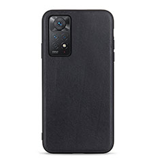Handyhülle Hülle Luxus Leder Schutzhülle B01H für Xiaomi Redmi Note 11 Pro 4G Schwarz