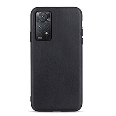 Handyhülle Hülle Luxus Leder Schutzhülle B01H für Xiaomi Redmi Note 11 Pro 5G Schwarz