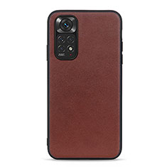 Handyhülle Hülle Luxus Leder Schutzhülle B01H für Xiaomi Redmi Note 11S 4G Braun