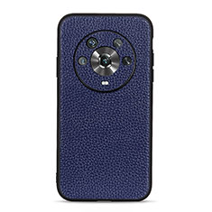 Handyhülle Hülle Luxus Leder Schutzhülle B02H für Huawei Honor Magic4 5G Blau