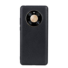 Handyhülle Hülle Luxus Leder Schutzhülle B02H für Huawei Mate 40 Schwarz