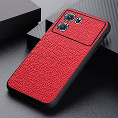 Handyhülle Hülle Luxus Leder Schutzhülle B02H für Oppo K10 5G Rot