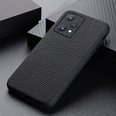 Handyhülle Hülle Luxus Leder Schutzhülle B02H für Realme 9 5G Schwarz