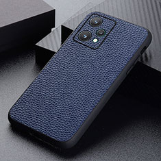 Handyhülle Hülle Luxus Leder Schutzhülle B02H für Realme 9 Pro 5G Blau