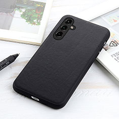 Handyhülle Hülle Luxus Leder Schutzhülle B02H für Samsung Galaxy A14 5G Schwarz