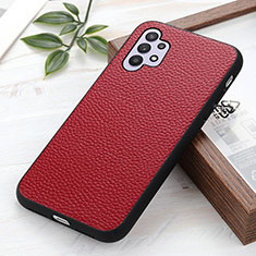 Handyhülle Hülle Luxus Leder Schutzhülle B02H für Samsung Galaxy A32 5G Rot