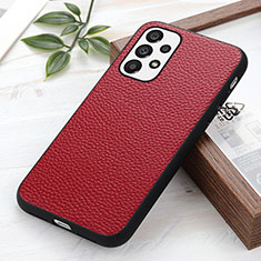 Handyhülle Hülle Luxus Leder Schutzhülle B02H für Samsung Galaxy A73 5G Rot