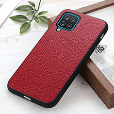 Handyhülle Hülle Luxus Leder Schutzhülle B02H für Samsung Galaxy F12 Rot