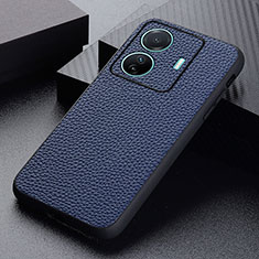 Handyhülle Hülle Luxus Leder Schutzhülle B02H für Vivo iQOO Z6 Pro 5G Blau