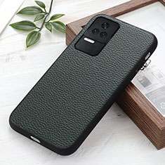 Handyhülle Hülle Luxus Leder Schutzhülle B02H für Xiaomi Redmi K40S 5G Grün