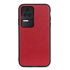 Handyhülle Hülle Luxus Leder Schutzhülle B02H für Xiaomi Redmi K50 5G Rot