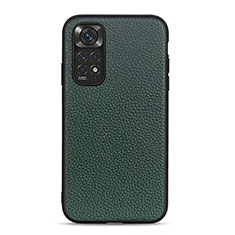 Handyhülle Hülle Luxus Leder Schutzhülle B02H für Xiaomi Redmi Note 11 4G (2022) Grün