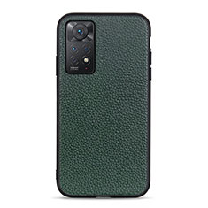 Handyhülle Hülle Luxus Leder Schutzhülle B02H für Xiaomi Redmi Note 12 Pro 4G Grün