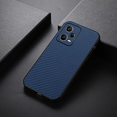 Handyhülle Hülle Luxus Leder Schutzhülle B02H für Xiaomi Redmi Note 12 Pro 5G Blau