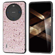 Handyhülle Hülle Luxus Leder Schutzhülle B03H für Huawei Mate 60 Pro+ Plus Rosa