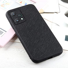 Handyhülle Hülle Luxus Leder Schutzhülle B03H für Realme 9 5G Schwarz