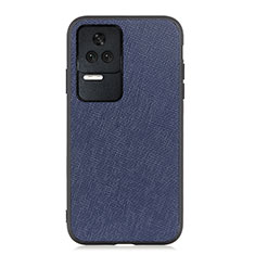 Handyhülle Hülle Luxus Leder Schutzhülle B03H für Xiaomi Poco F4 5G Blau