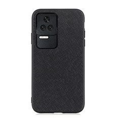 Handyhülle Hülle Luxus Leder Schutzhülle B03H für Xiaomi Poco F4 5G Schwarz