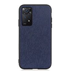 Handyhülle Hülle Luxus Leder Schutzhülle B03H für Xiaomi Redmi Note 11 Pro 4G Blau