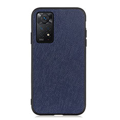 Handyhülle Hülle Luxus Leder Schutzhülle B03H für Xiaomi Redmi Note 11 Pro 5G Blau