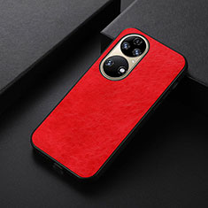 Handyhülle Hülle Luxus Leder Schutzhülle B05H für Huawei P50 Pro Rot