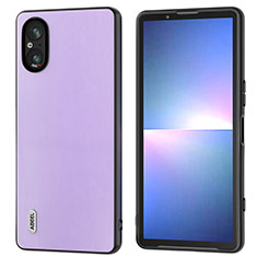 Handyhülle Hülle Luxus Leder Schutzhülle B05H für Sony Xperia 5 V Violett