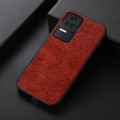 Handyhülle Hülle Luxus Leder Schutzhülle B05H für Xiaomi Redmi K50 5G Braun