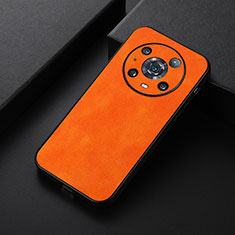 Handyhülle Hülle Luxus Leder Schutzhülle B06H für Huawei Honor Magic4 Pro 5G Orange