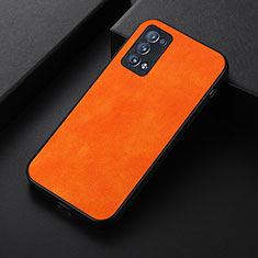 Handyhülle Hülle Luxus Leder Schutzhülle B06H für Oppo Reno6 Pro 5G Orange