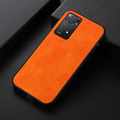 Handyhülle Hülle Luxus Leder Schutzhülle B06H für Xiaomi Redmi Note 11 Pro 4G Orange
