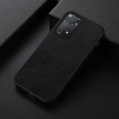Handyhülle Hülle Luxus Leder Schutzhülle B06H für Xiaomi Redmi Note 11 Pro 4G Schwarz