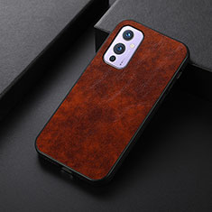 Handyhülle Hülle Luxus Leder Schutzhülle B07H für OnePlus 9 5G Hellbraun