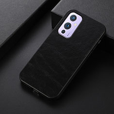 Handyhülle Hülle Luxus Leder Schutzhülle B07H für OnePlus 9 5G Schwarz