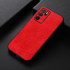 Handyhülle Hülle Luxus Leder Schutzhülle B07H für Oppo A54s Rot