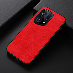 Handyhülle Hülle Luxus Leder Schutzhülle B07H für Oppo Find X5 5G Rot