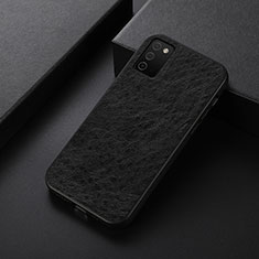 Handyhülle Hülle Luxus Leder Schutzhülle B07H für Samsung Galaxy A03s Schwarz