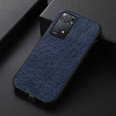 Handyhülle Hülle Luxus Leder Schutzhülle B07H für Xiaomi Redmi Note 11 Pro 4G Blau