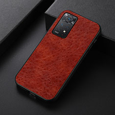 Handyhülle Hülle Luxus Leder Schutzhülle B07H für Xiaomi Redmi Note 11 Pro 4G Braun