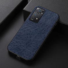 Handyhülle Hülle Luxus Leder Schutzhülle B07H für Xiaomi Redmi Note 12 Pro 4G Blau