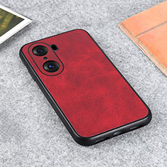 Handyhülle Hülle Luxus Leder Schutzhülle B08H für Huawei Honor 60 Pro 5G Rot