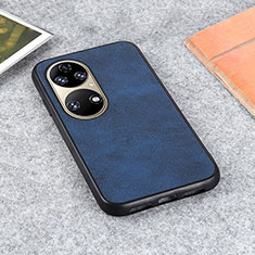 Handyhülle Hülle Luxus Leder Schutzhülle B08H für Huawei P50 Blau